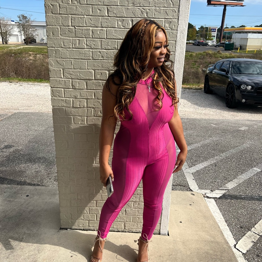 Pink Women's Jumpsuit